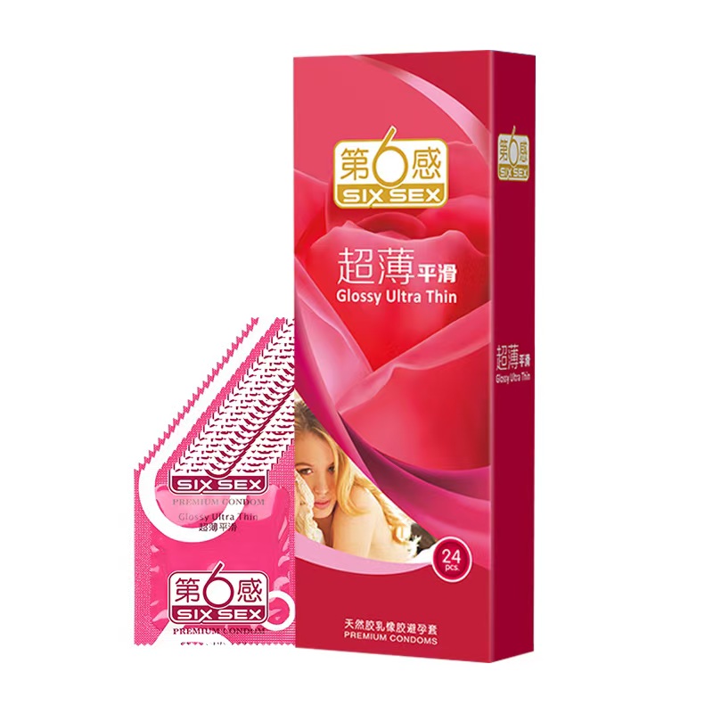 天然胶乳橡胶避孕套（第六感超薄平滑） 24只