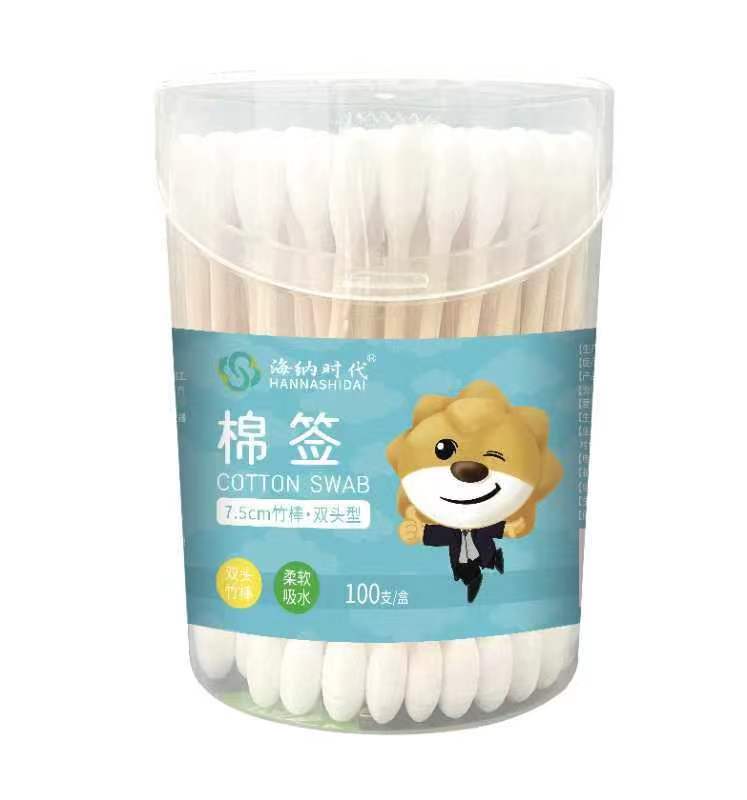 棉签 100支 圆筒型
